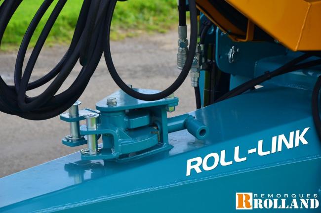 Remorques ROLLAND Kormányzott tengelyű pótkocsik könnyebb kapcsolódása Kereskedelmi elnevezés: Roll-Link