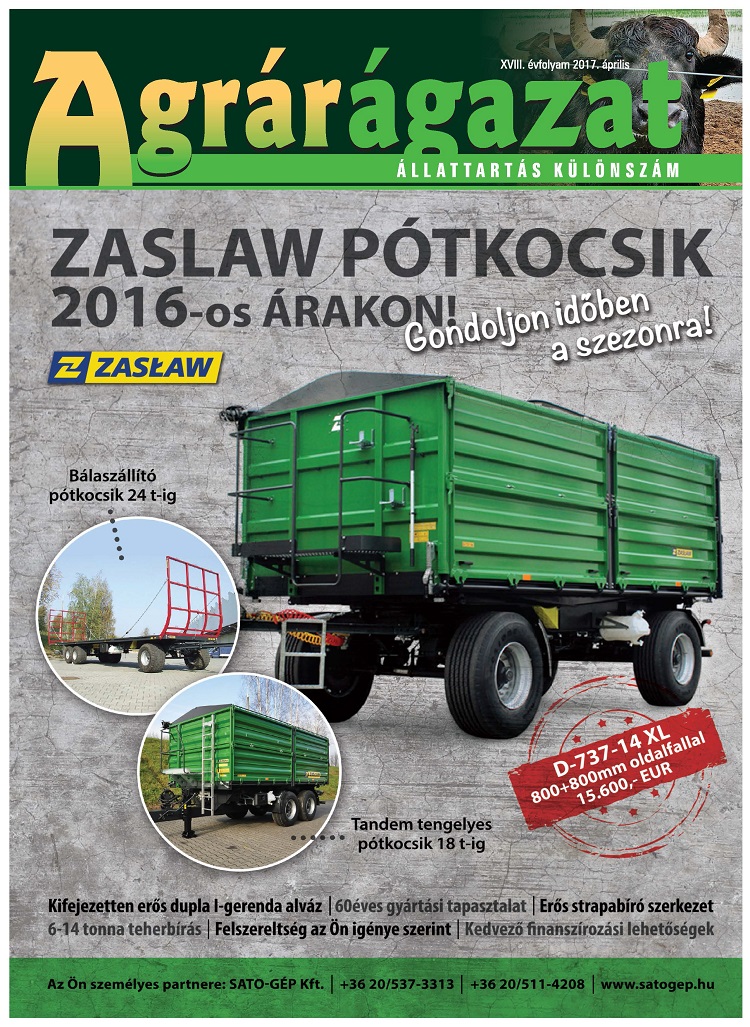 Agrárágazat – 2017. Áprilisi különszám: Állattartás