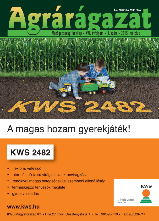 Agrárágazat – 2015. Március