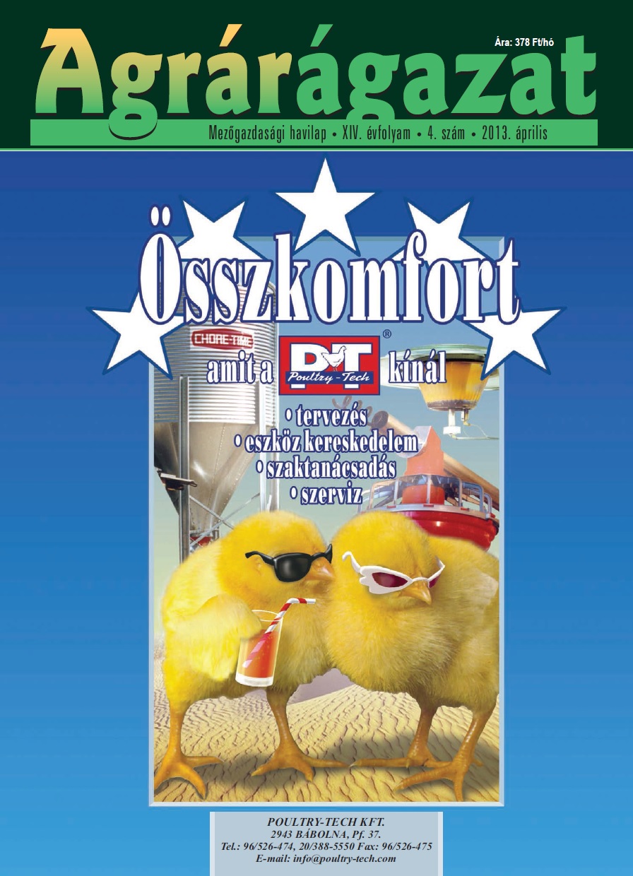 Agrárágazat – 2013. Április