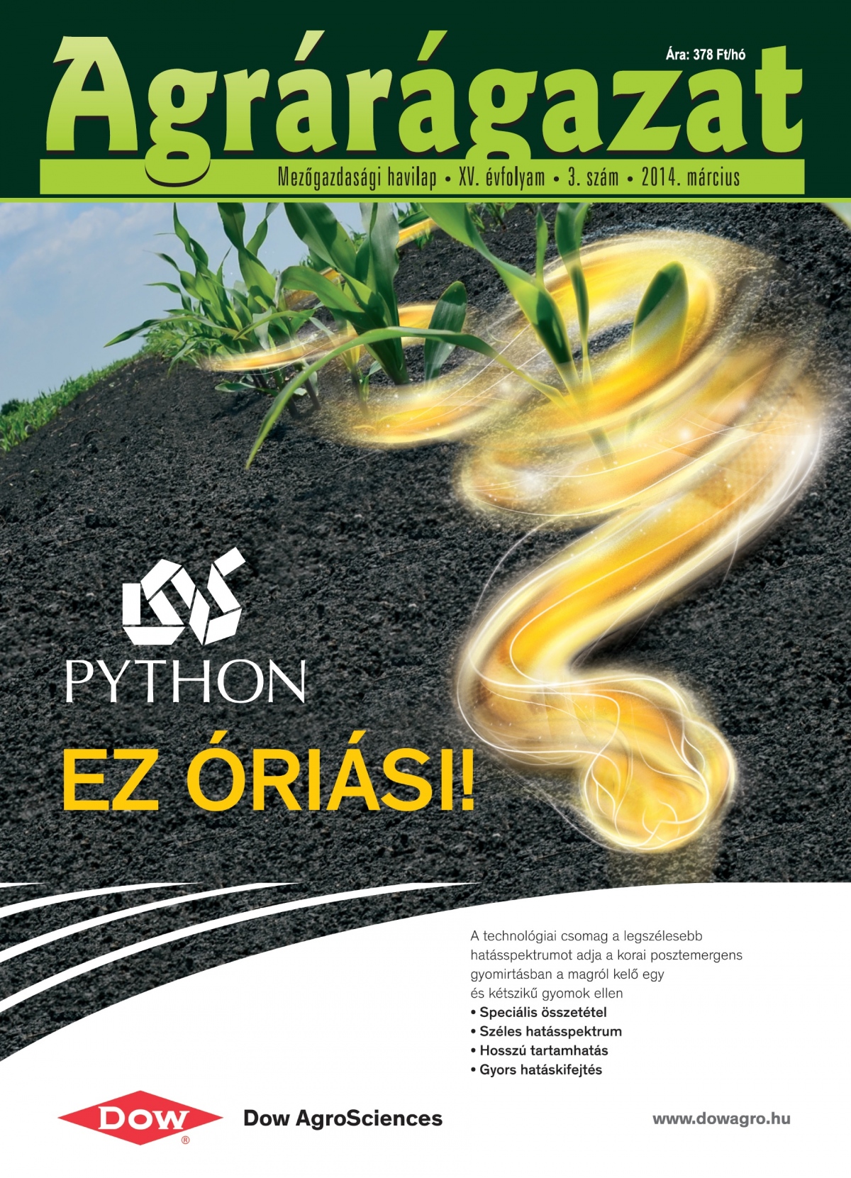 Agrárágazat – 2014. Március