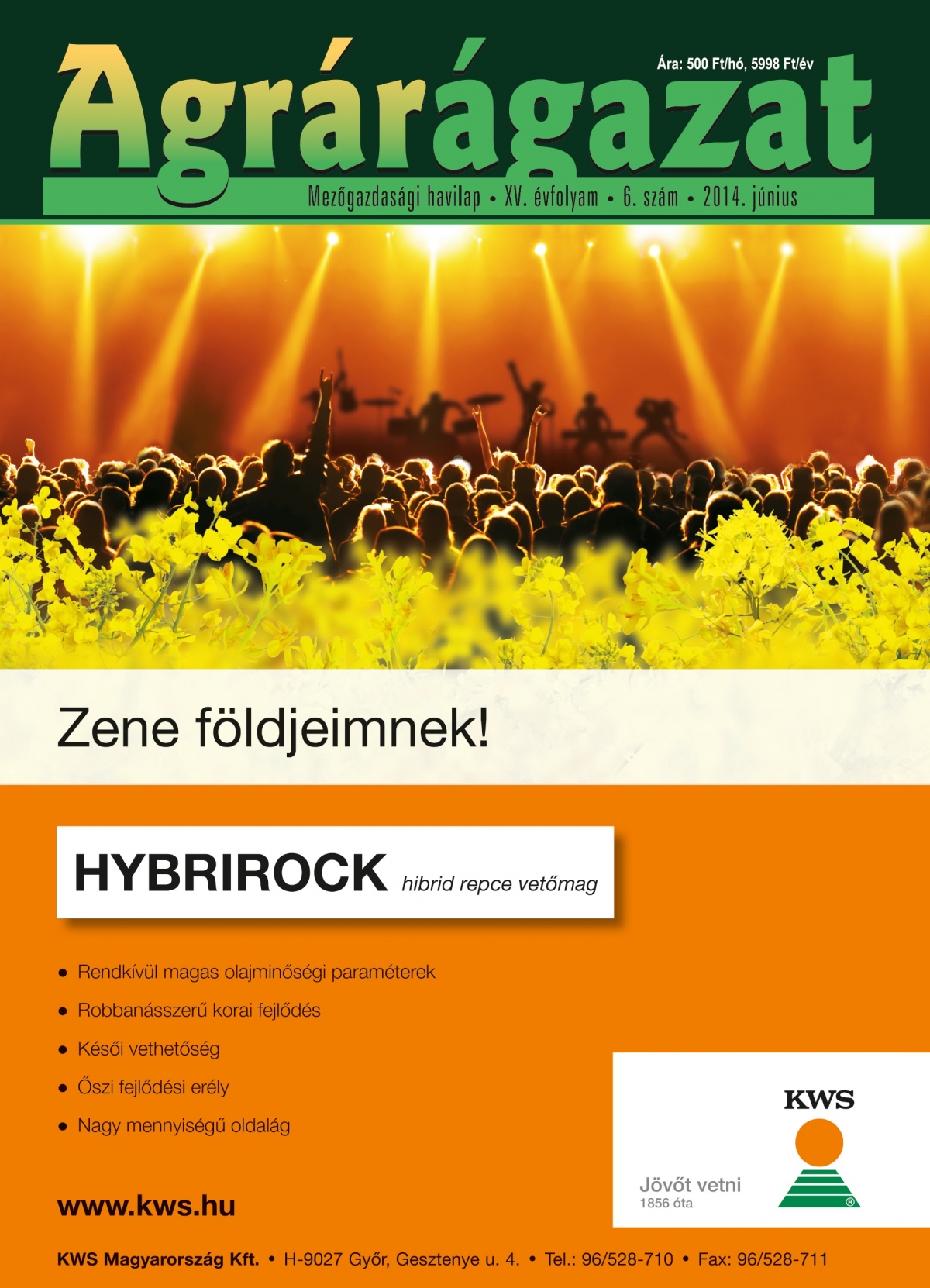 Agrárágazat – 2014. Június