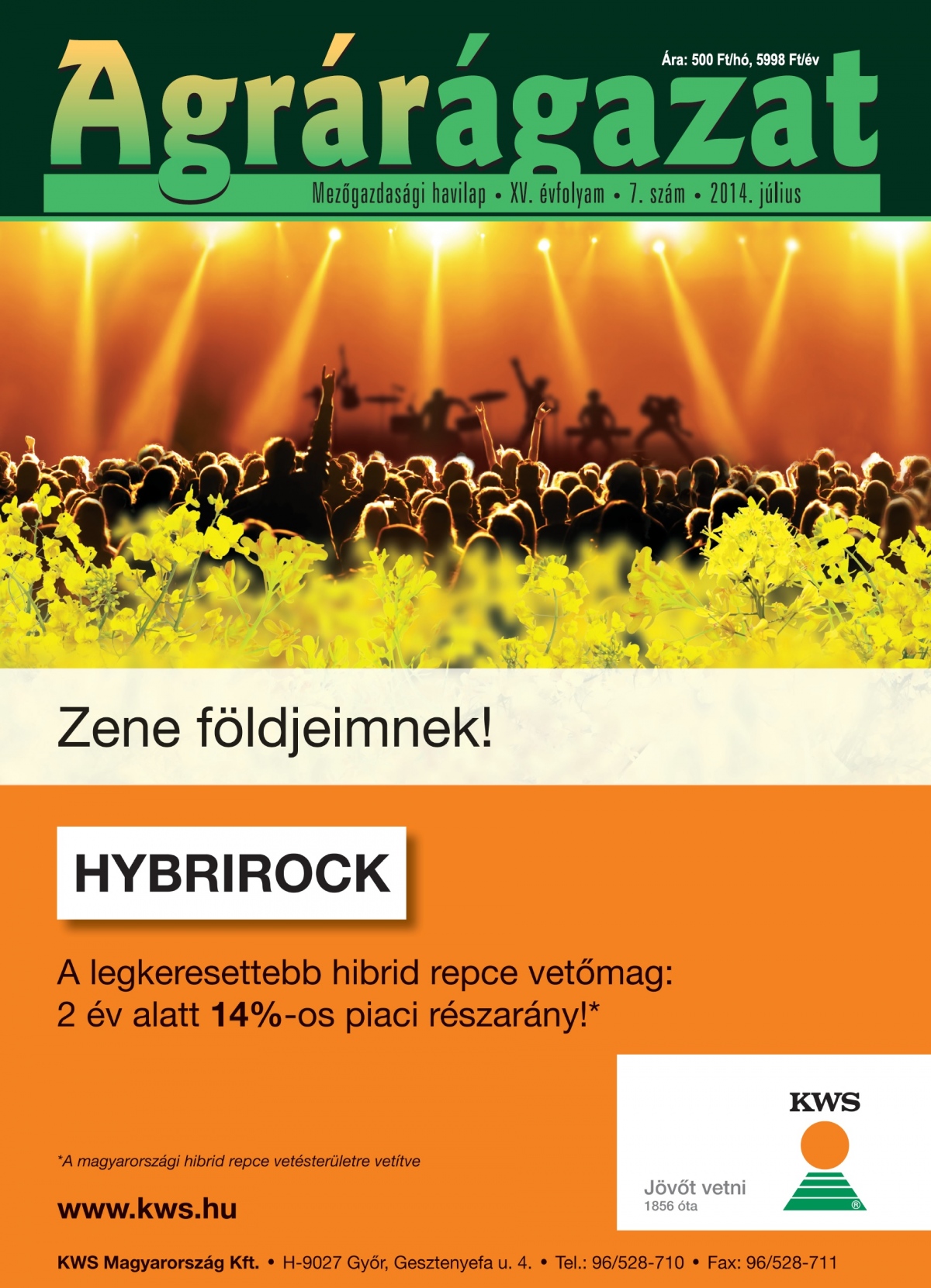 Agrárágazat – 2014. Július