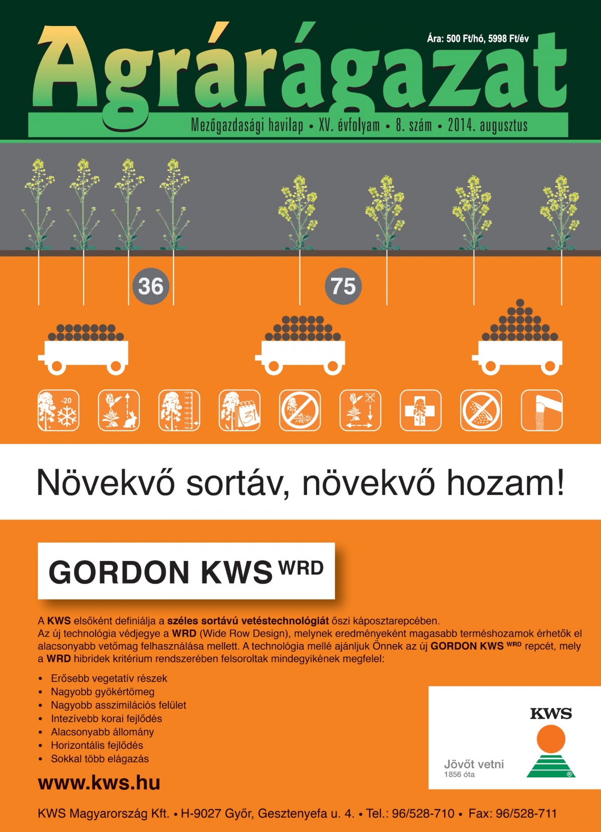 Agrárágazat – 2014. Augusztus