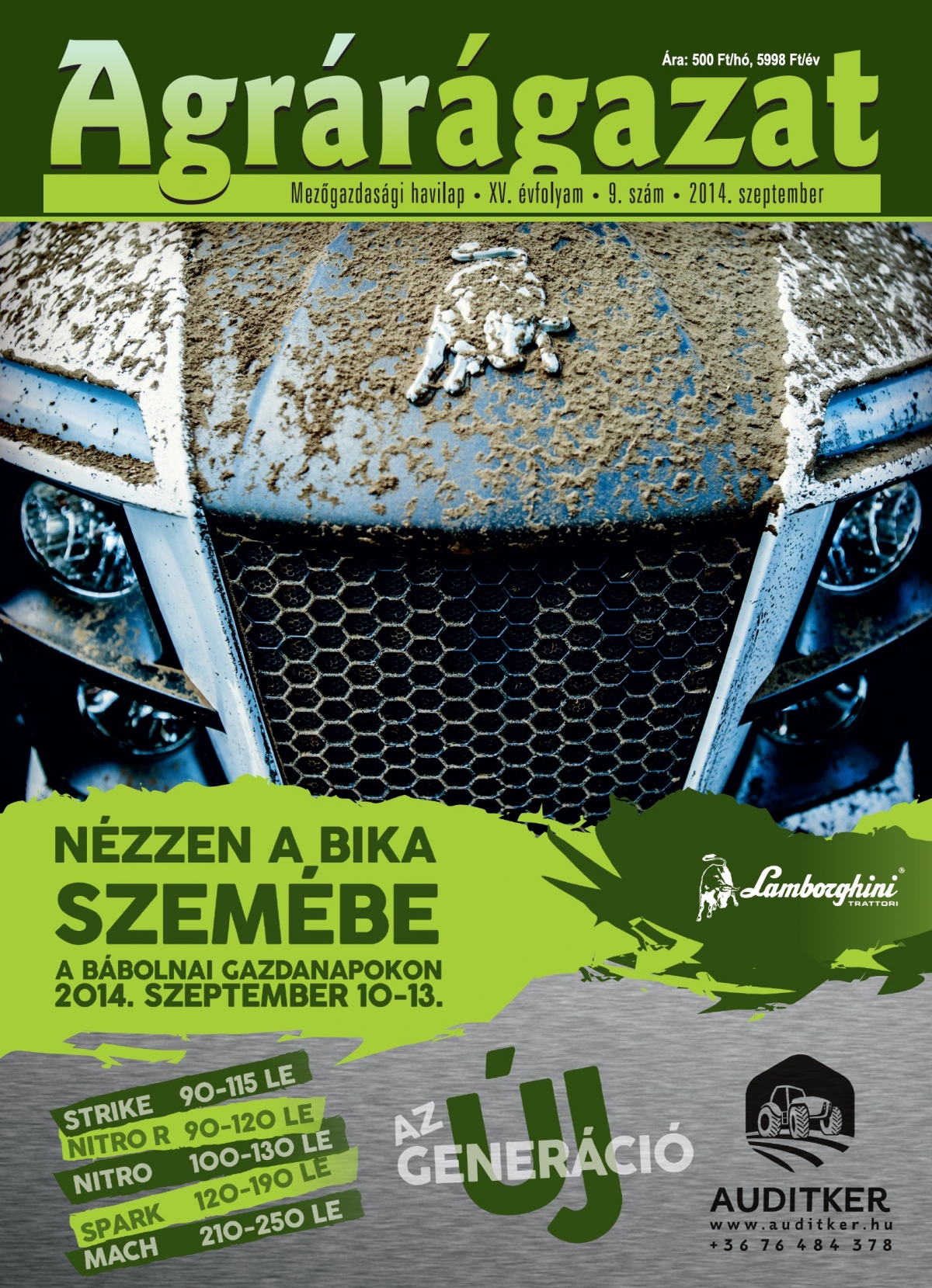 Agrárágazat – 2014. Szeptember
