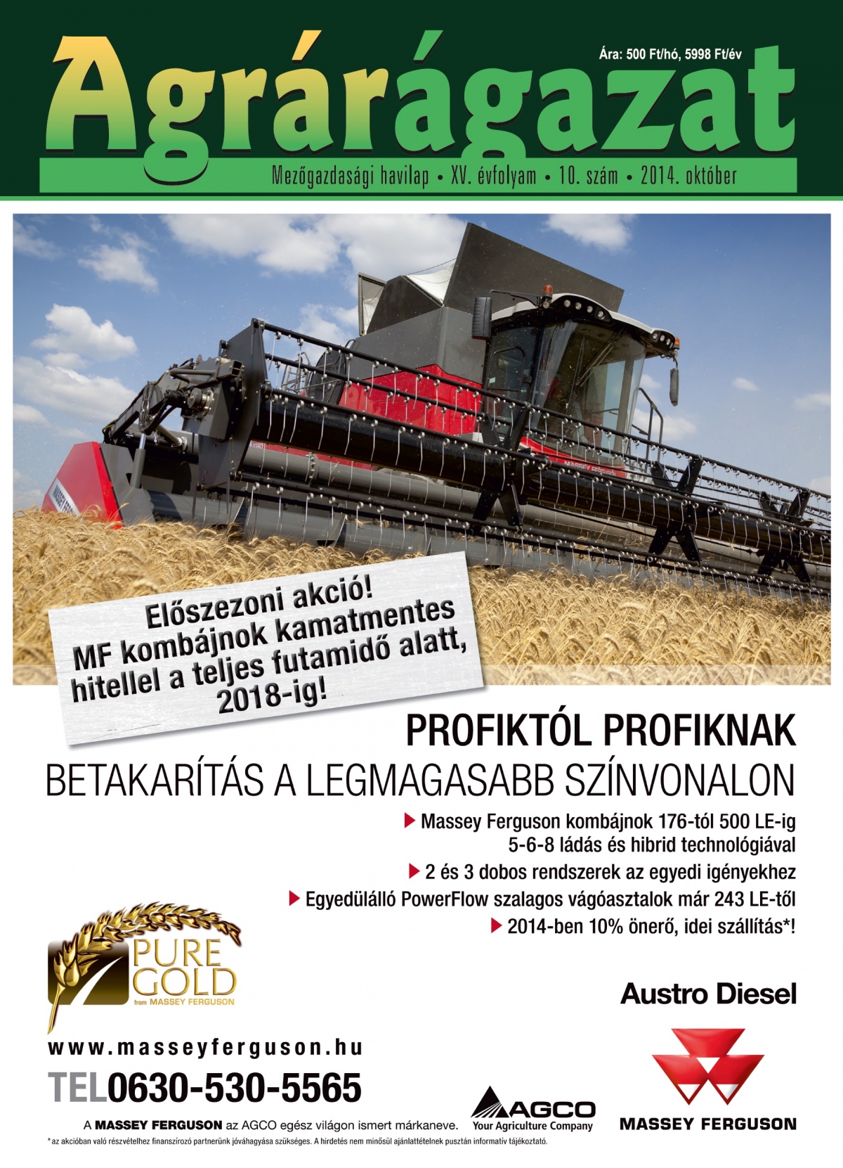 Agrárágazat – 2014. Október