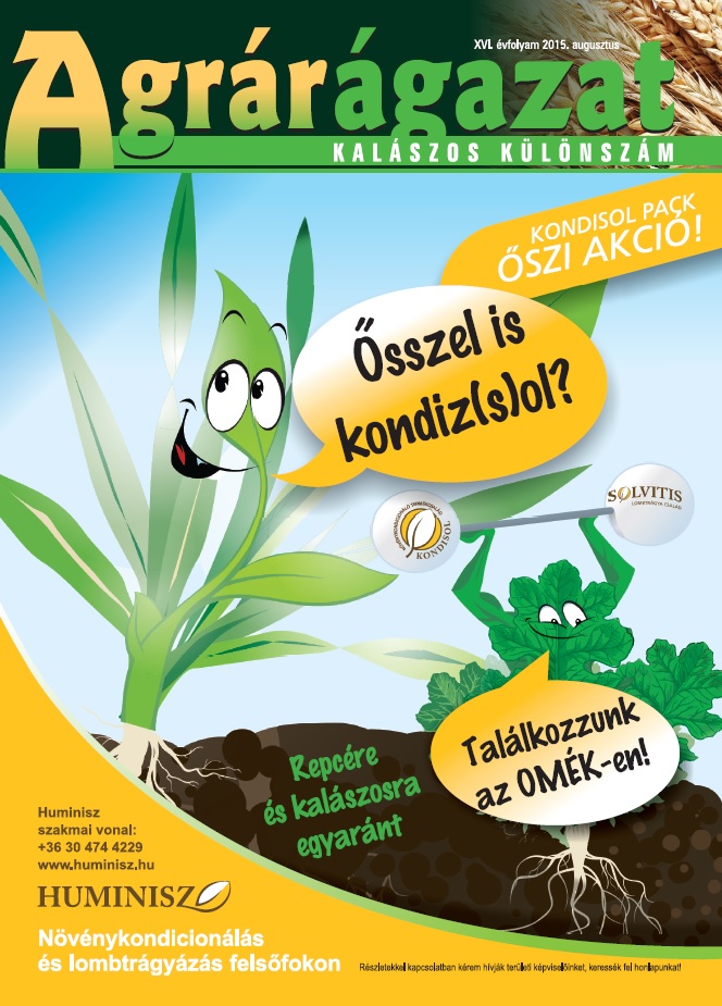 Agrárágazat – 2015. Augusztusi különszám: Kalászos