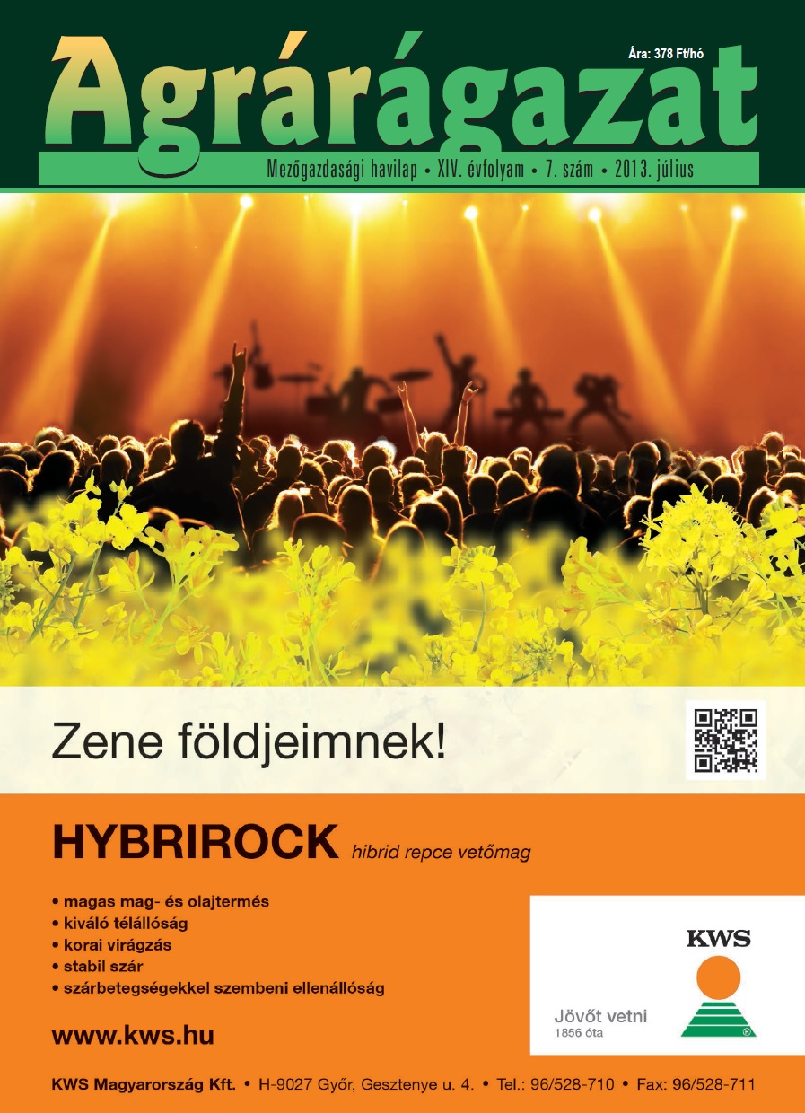 Agrárágazat – 2013. Július