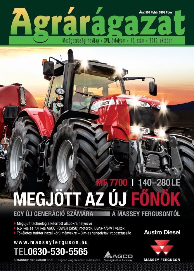 Agrárágazat – 2015. Október