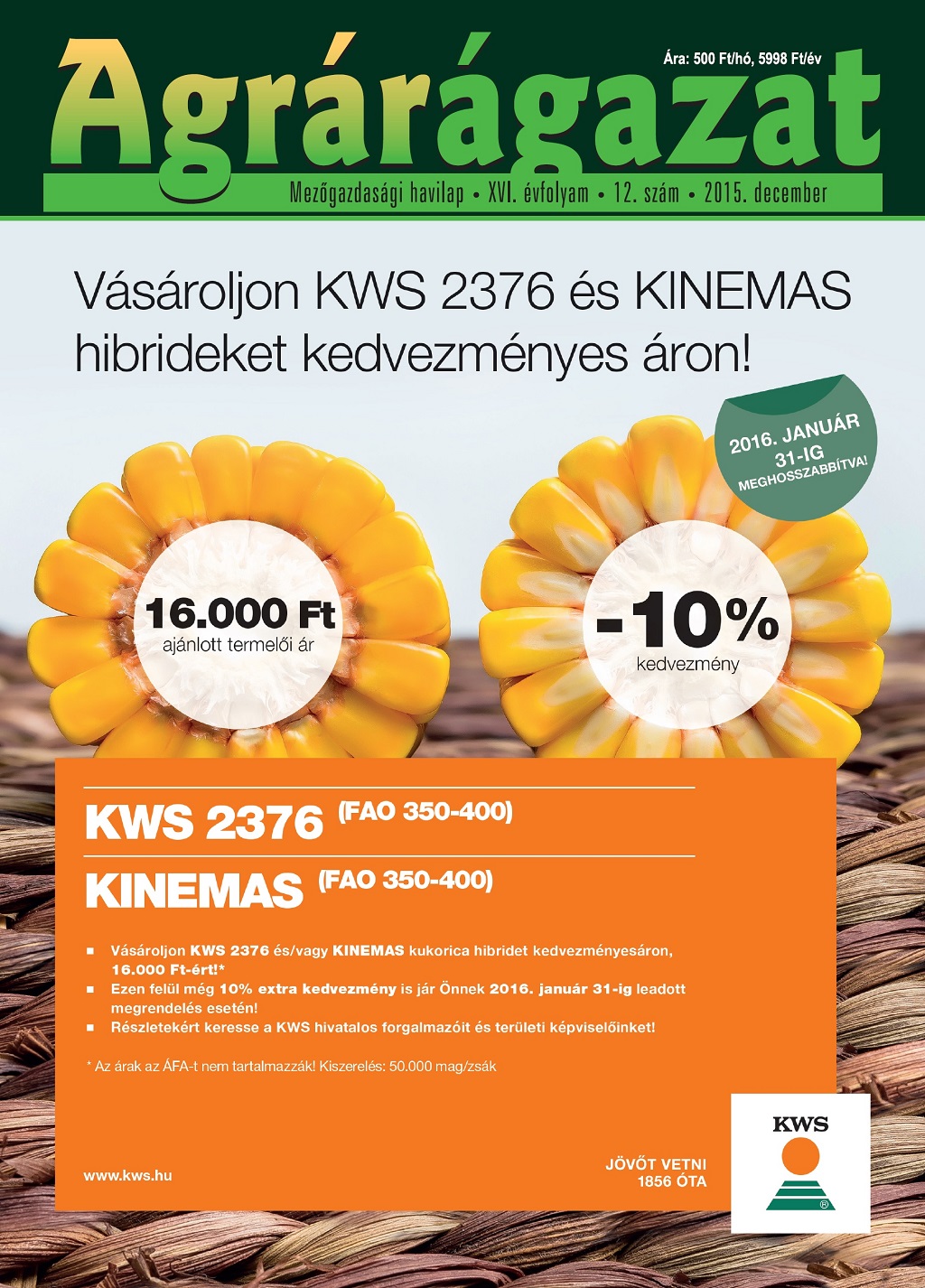 Agrárágazat – 2015. December