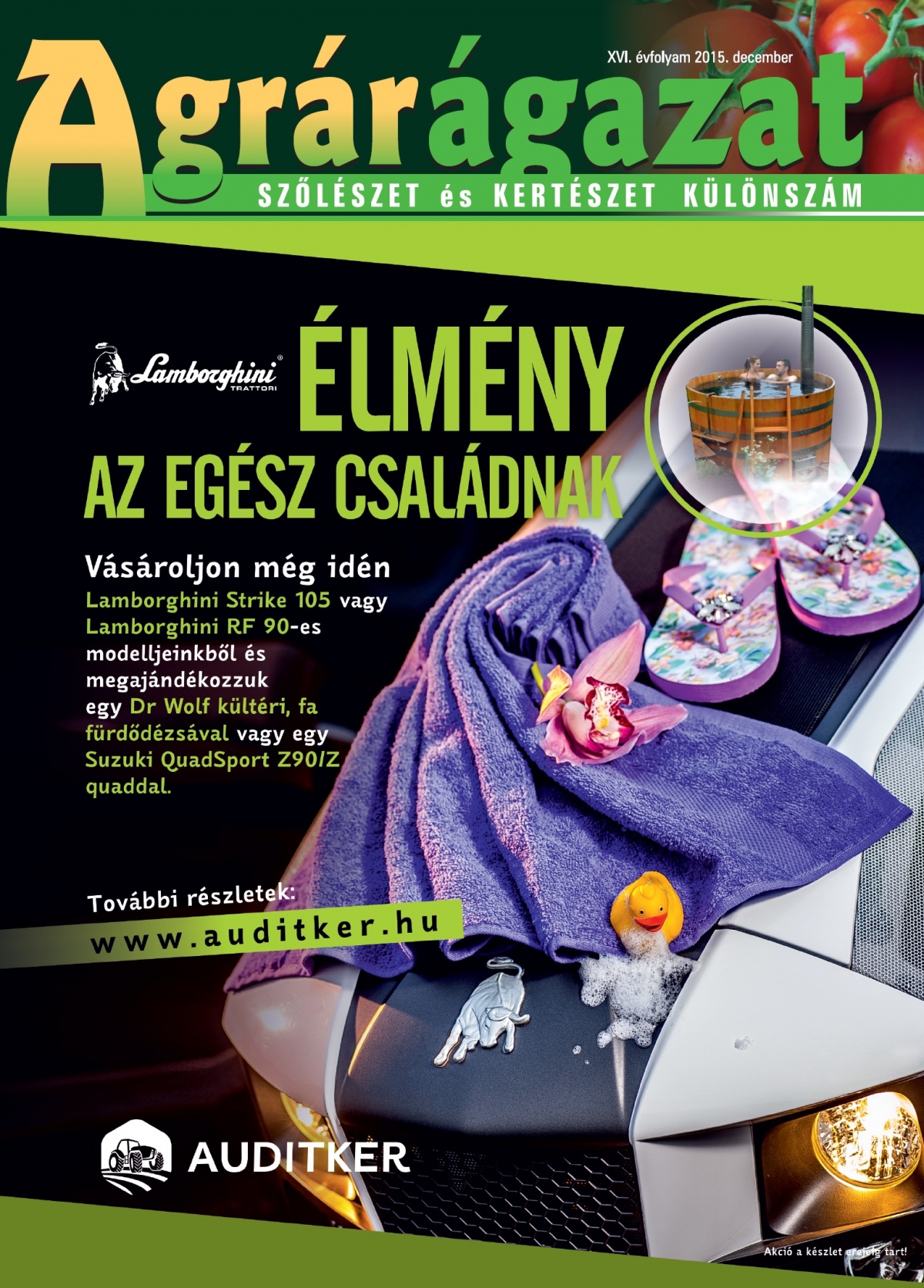 Agrárágazat – 2015. Decemberi különszám: Szőlészet és Kertészet