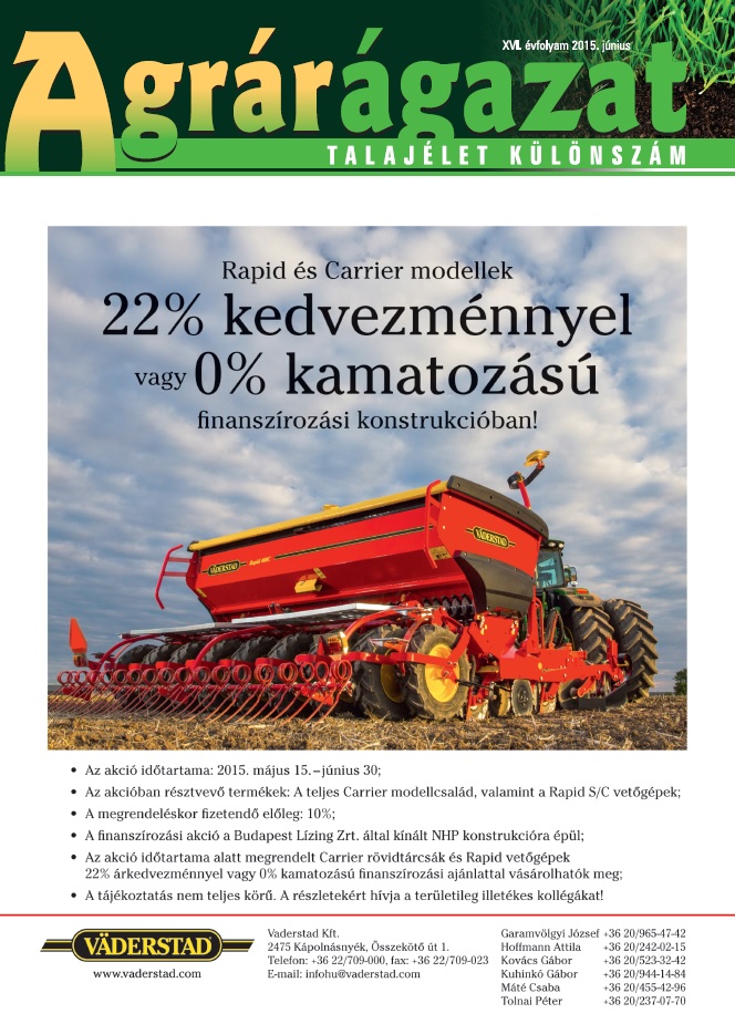 Agrárágazat – 2015. Júniusi különszám: Talajélet
