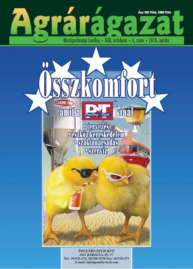Agrárágazat – 2016. Április