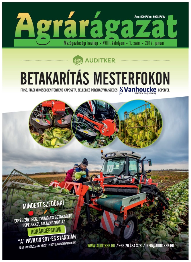 Agrárágazat – 2017. Január