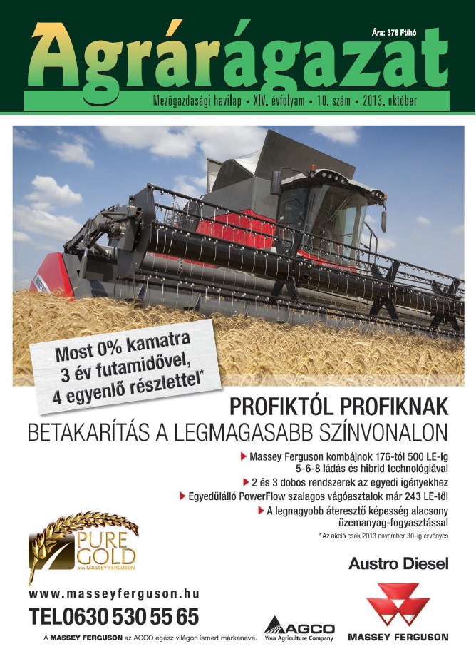 Agrárágazat – 2013. Október