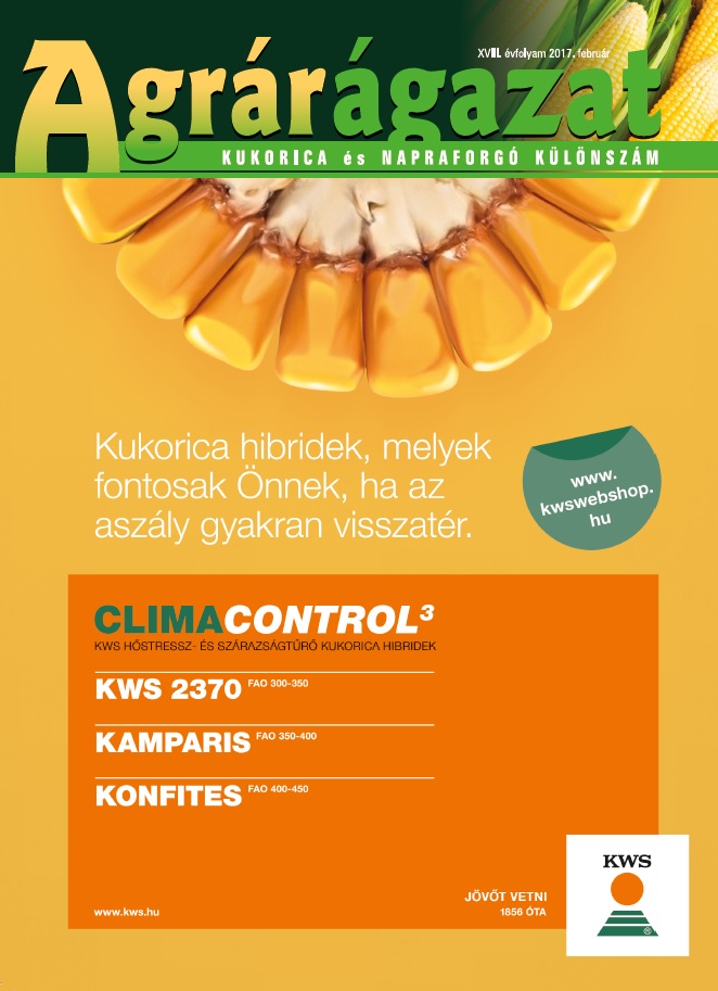 Agrárágazat – 2017. Februári különszám: Kukorica és Napraforgó