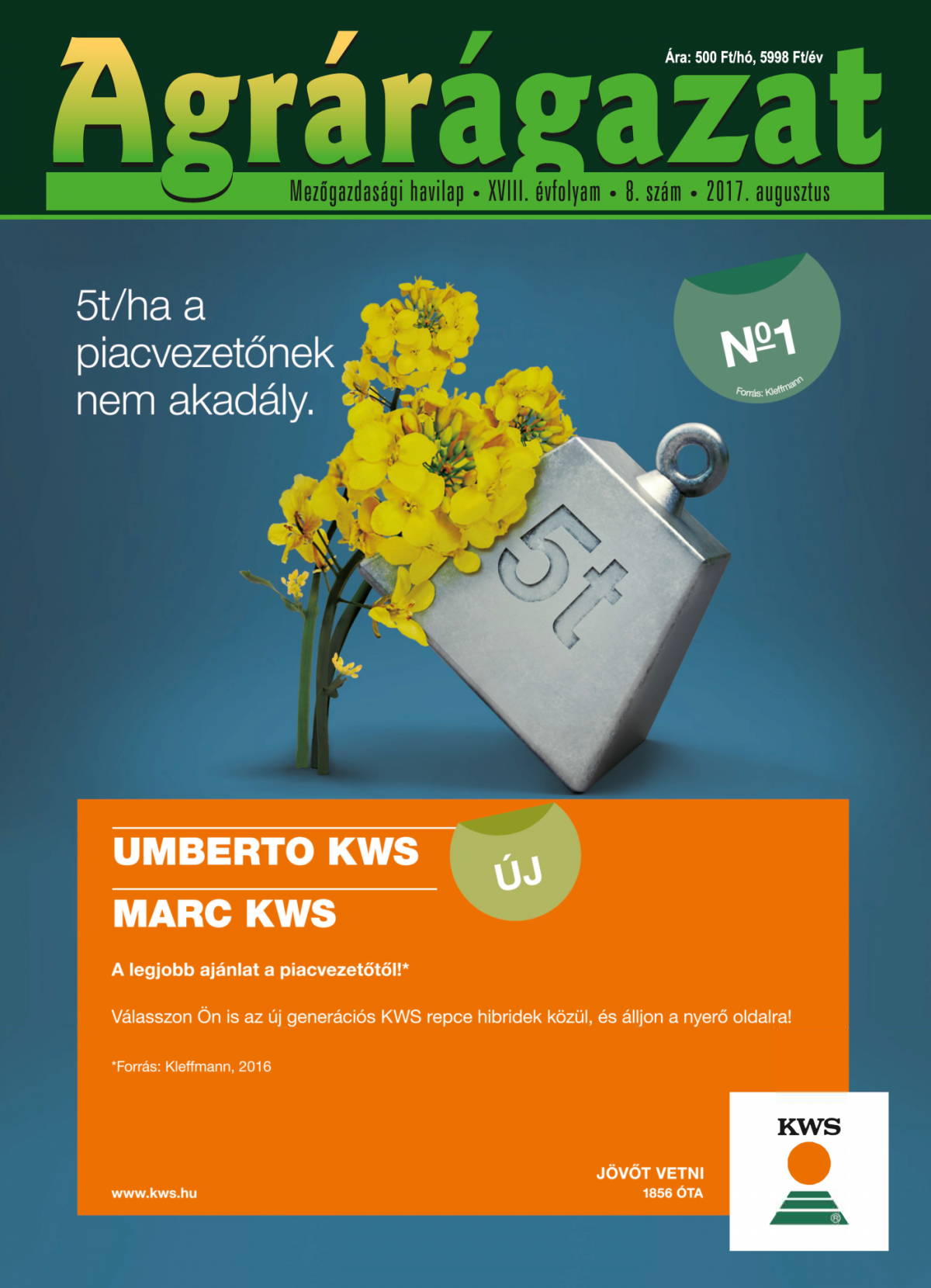 Agrárágazat – 2017. Augusztus
