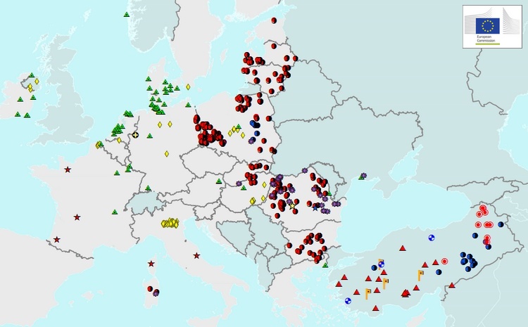 Térkép vázlat a madárinfluenzás kitörésekről