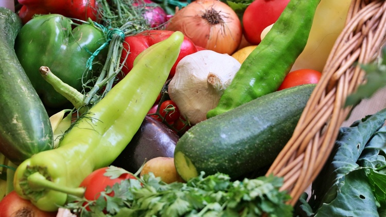 Konyhakertben termelt zöldségek