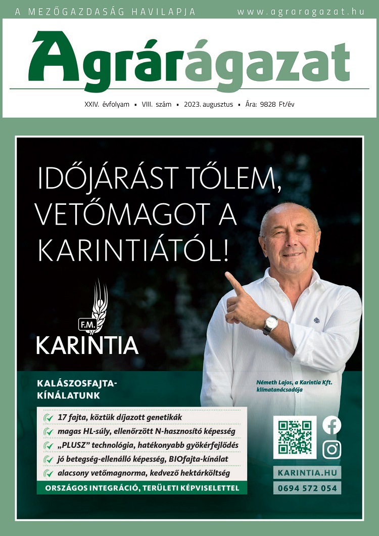 Agrárágazat – 2023. Augusztus