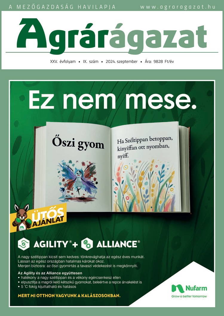 Agrárágazat – 2024. Szeptember