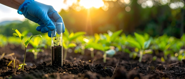 Talajmintavétel illusztráció