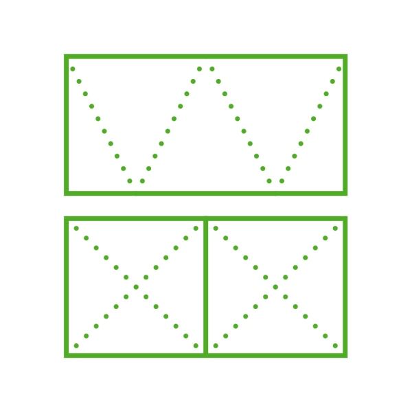 1. ábra: Haladási irányok a mintavétel során