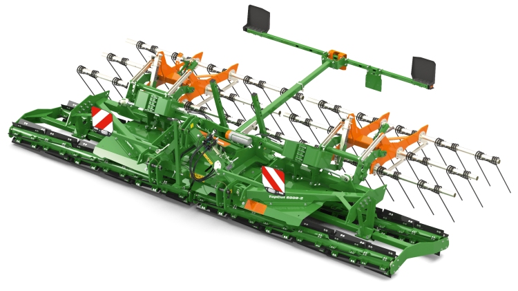 Tarlókezelés TopCut 6000 aprítóhengerrel