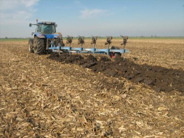 1. kép. Egy 5 ekefejes váltvaforgató eke univerzális traktorral (fotók: a szerző felvételei)