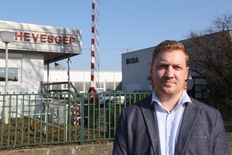 Vincze Bálint a Hevesgép Kft. ügyvezetője