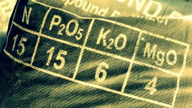 műtrágya zsák felirat