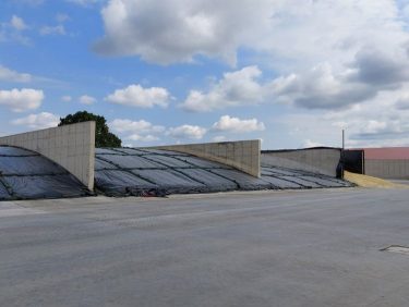 Silódepó takarása fóliával