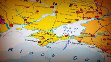 térkép Fekete-tenger Azovi-tenger gabonaexport-útvonal
